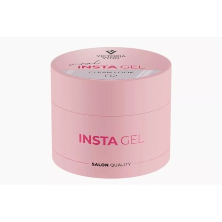 Insta Gel Clean Look 40 ml | Gel constructor rosa natural