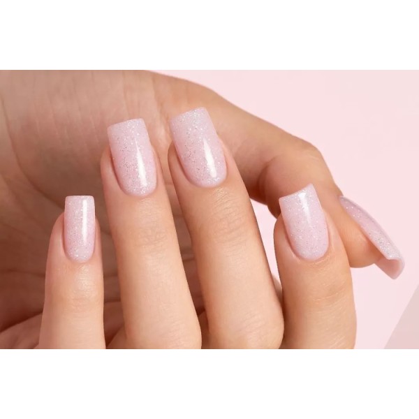 Insta Gel Glow Up 40 ml | Gel constructor rosa frío shimmer