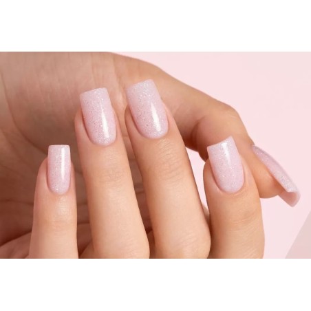 Insta Gel Glow Up 40 ml | Gel constructor rosa frío shimmer