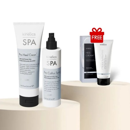 Pack pedicura Kinetics | Callus Spray + Heel Cream