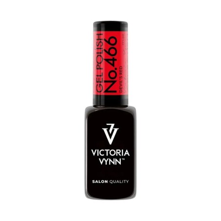 Gel Polish 466 Devil’s Red | Esmalte rojo intenso