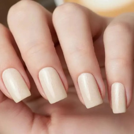 Gel Polish 446 Coffee Date | Beige con brillo dorado