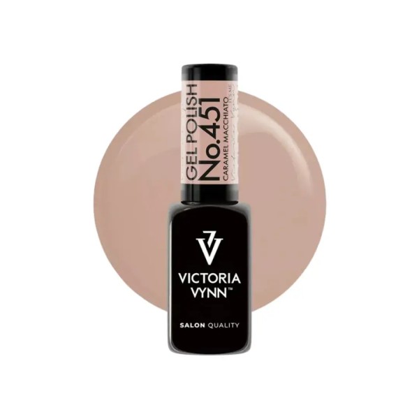 Gel Polish 451 Caramel Macchiato | Beige café elegante
