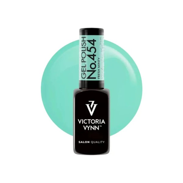 Gel Polish 454 Fresh Minty | Verde menta uñas tendencia