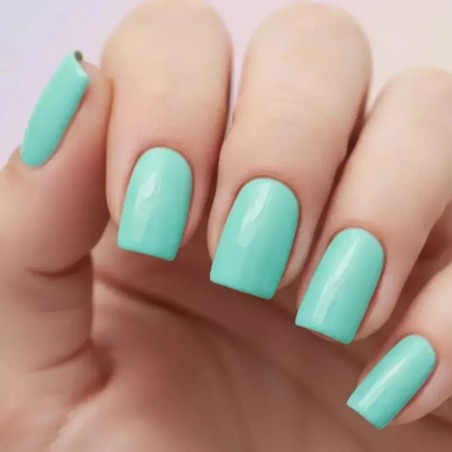Gel Polish 454 Fresh Minty | Verde menta uñas tendencia