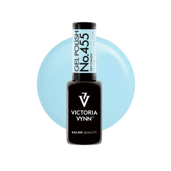 Gel Polish 455 Sky Candy | Azul pastel uñas tendencia