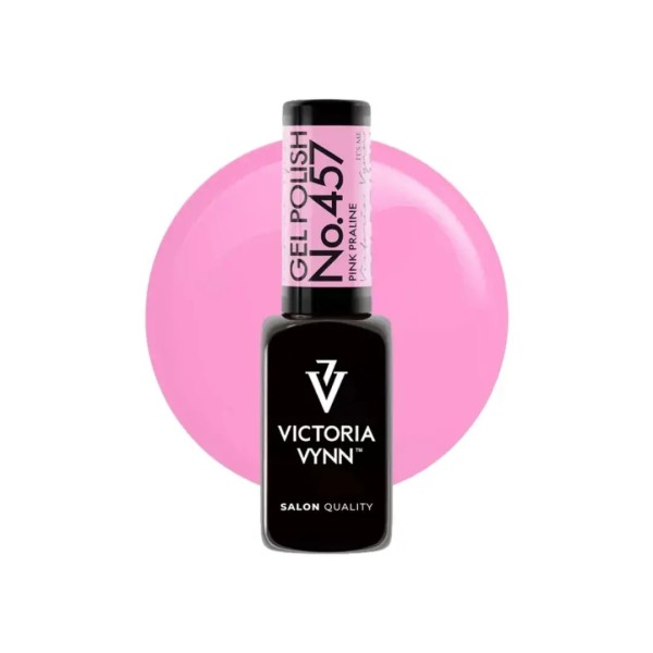 Gel Polish 457 Pink Praline | Rosa neon suave uñas