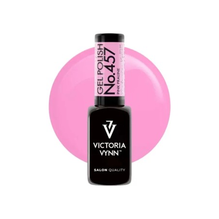 Gel Polish 457 Pink Praline | Rosa neon suave uñas