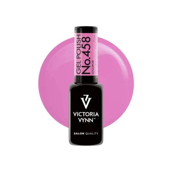 Gel Polish 458 Lollipop | Fucsia neon suave uñas