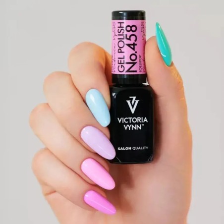 Gel Polish 458 Lollipop | Fucsia neon suave uñas