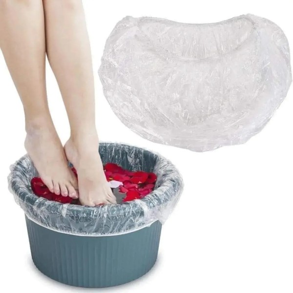 Protector Plástico Pedicura 85cm | Bolsas Cubeta 50 unidades