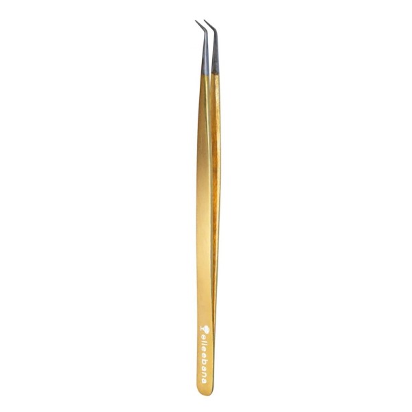 Elleebana 45 Degree Tip Tweezers 14cm | Pinza Lash