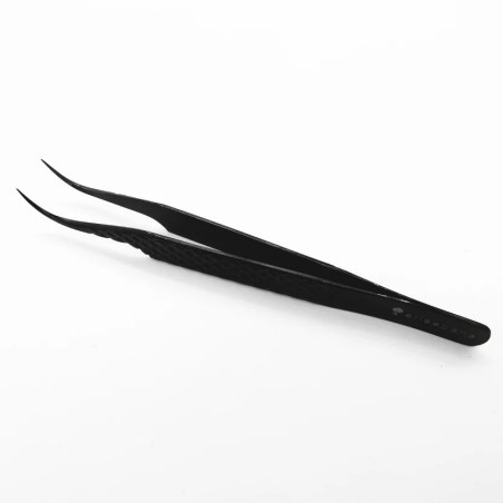Elleebana Pro Curved Black | Pinza Extensiones Pestañas