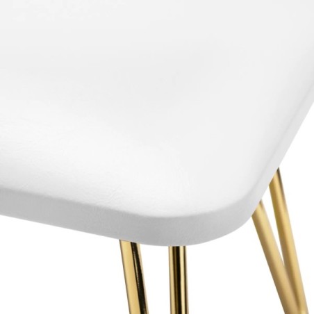 Soporte para Manicura 6M Blanco y Dorado | Reposamanos Profesional