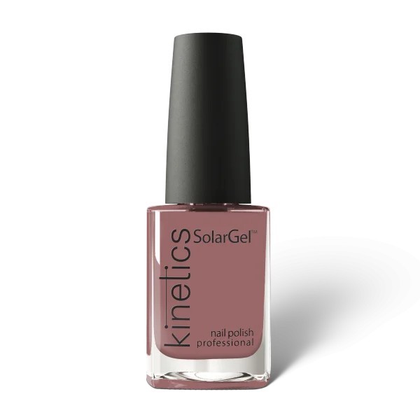 Kinetics SolarGel Slow - esmalte de uñas sin lampara color  rosa topo empolvado con matices malva de 15ml