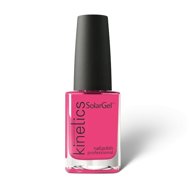 Kinetics SolarGel Blush Hour- esmalte de uñas sin lampara color rosa fucsia vibrante de 15ml