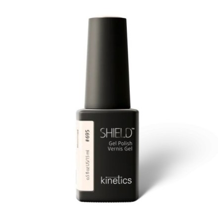 Kinetics Shield Gel Polish Quiet - esmalte de uñas profesional color blanco marfil de 15ml