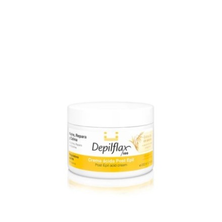Crema Ácida Post Epil Reequilibrante Depilflax 200 ml para calmar e hidratar la piel después de la depilación