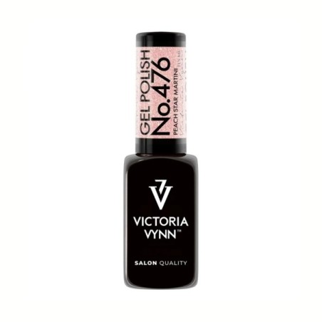 Victoria Vynn Gel Polish Color 476 Peach Star Martini esmalte semipermanente rosa melocotón con shimmer