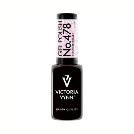 Victoria Vynn Gel Polish Color 478 Cosmopolitan esmalte semipermanente violeta lila con foil plateado