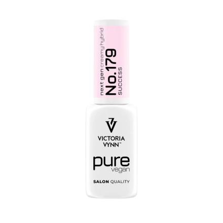 Esmalte semipermanente Pure Vegan Creamy Hybrid 179 Success de Victoria Vynn en tono rosa claro
