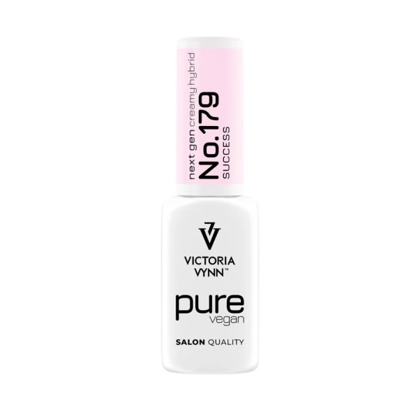 Esmalte semipermanente Pure Vegan Creamy Hybrid 179 Success de Victoria Vynn en tono rosa claro