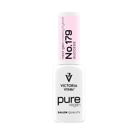 Esmalte semipermanente Pure Vegan Creamy Hybrid 179 Success de Victoria Vynn en tono rosa claro