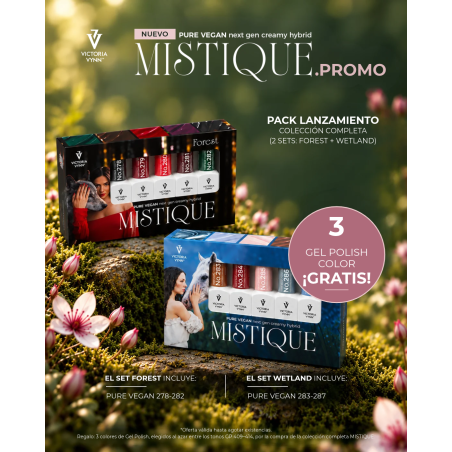 Pack Completo Pure Vegan MISTIQUE 278-287 + 3 Gel Polish