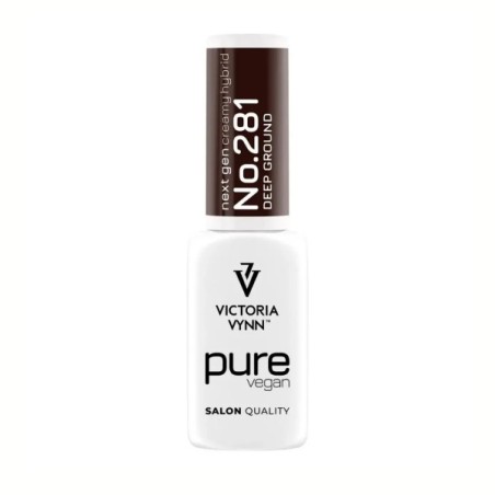 Victoria Vynn Pure Vegan Creamy Hybrid 281 DEEP GROUND esmalte híbrido marrón chocolate