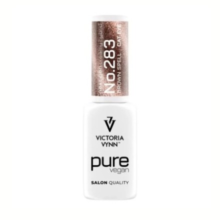Pure Vegan 283 CAT EYE BROWN SPELL esmalte híbrido marrón Cat Eye Victoria Vynn