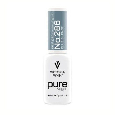 Pure Vegan Creamy Hybrid 286 Blue Silence esmalte híbrido azul grisáceo Victoria Vynn