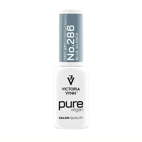 Pure Vegan Creamy Hybrid 286 Blue Silence esmalte híbrido azul grisáceo Victoria Vynn