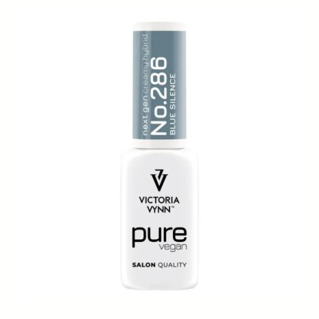 Pure Vegan Creamy Hybrid 286 Blue Silence esmalte híbrido azul grisáceo Victoria Vynn