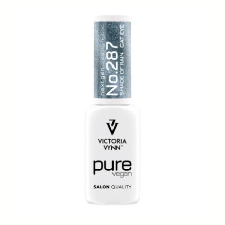 Pure Vegan 287 Cat Eye Shade of Rain esmalte híbrido azul Victoria Vynn