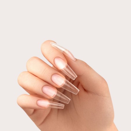 SOFT GEL TIPS Long Coffin