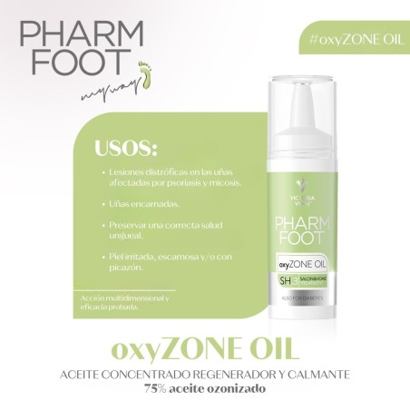 Aceite concentrado regenerador y calmante para cuidado de uñas y pies