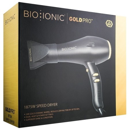 Secador Bio Ionic GoldPro | Oro 24K y secado rápido