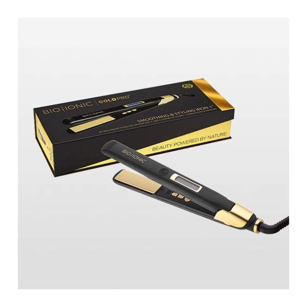 Plancha Bio Ionic GoldPro | Oro 24K y brillo profesional