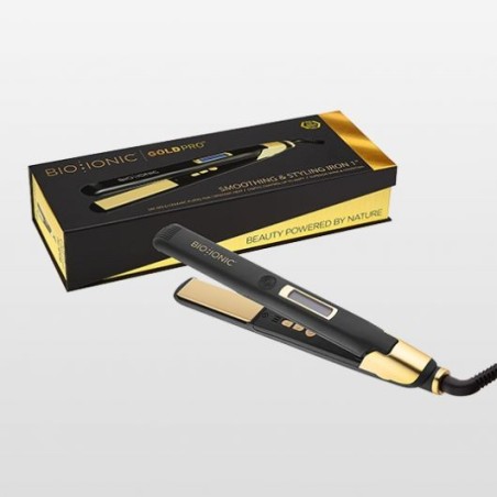 Plancha GoldPro Flat Iron | Lujo y Tecnología para un Alisado Perfecto
