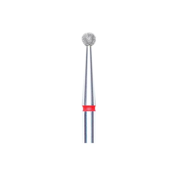Staleks Fresa Bola Roja 2.5 mm | Diamante Grano Suave