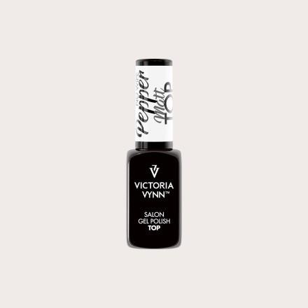 Gel Polish Top No Wipe Matt Pepper 8ml