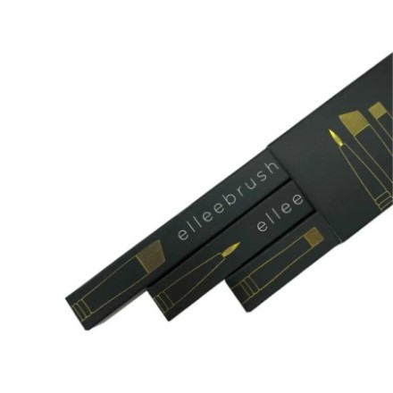 ElleeBRUSH - Set Trilogy: Pinceles Profesionales para Cejas y Pestañas