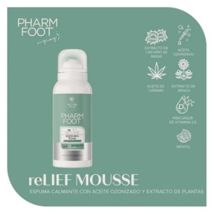 Pharm Foot reLIEF Mousse Espuma Calmante para Pies 2