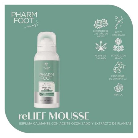 Pharm Foot reLIEF Mousse Espuma Calmante para Pies