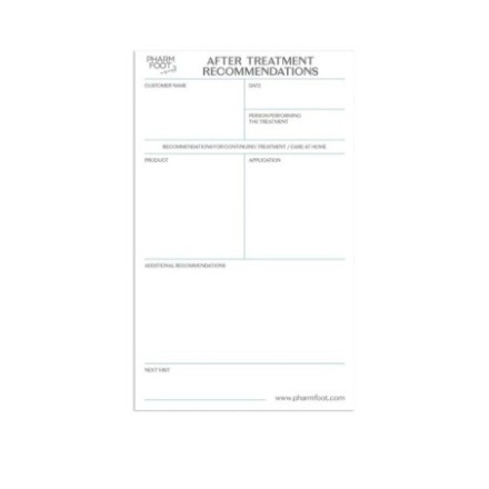 Bloc Recomendaciones Post Tratamiento Pharm Foot