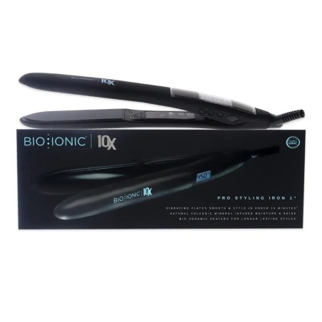 Plancha Bio Ionic 10X Black | Alisado rápido profesional