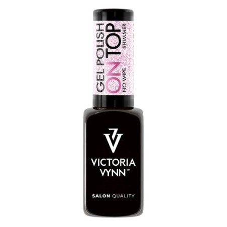On Top Shimmer 8 ml | Top coat rosa aurora brillo uñas