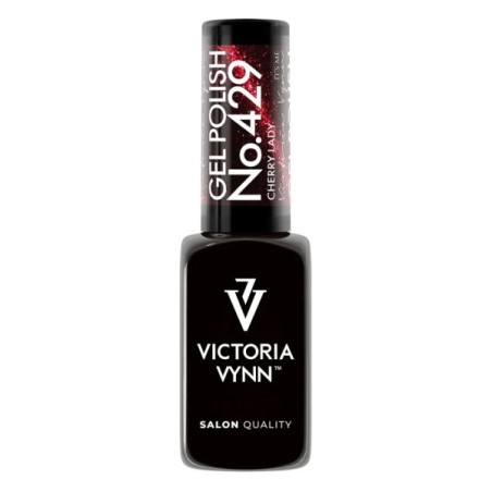 Gel Polish Cherry Lady 8ml | Rojo Cereza con Efecto Cat-Eye