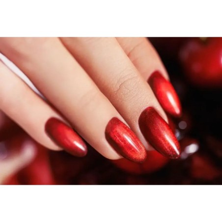Gel Polish Cherry Lady 8ml | Rojo Cereza con Efecto Cat-Eye