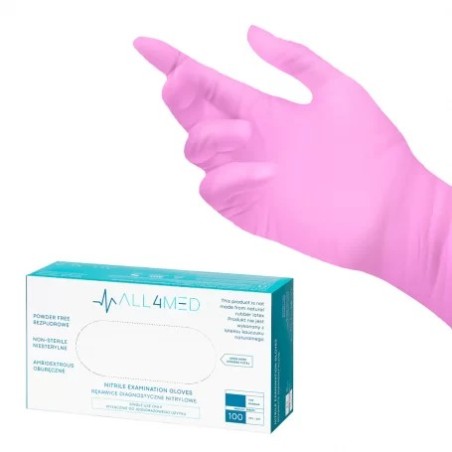 Guantes de Nitrilo Rosa | Tallas S y M para Protección y Higiene